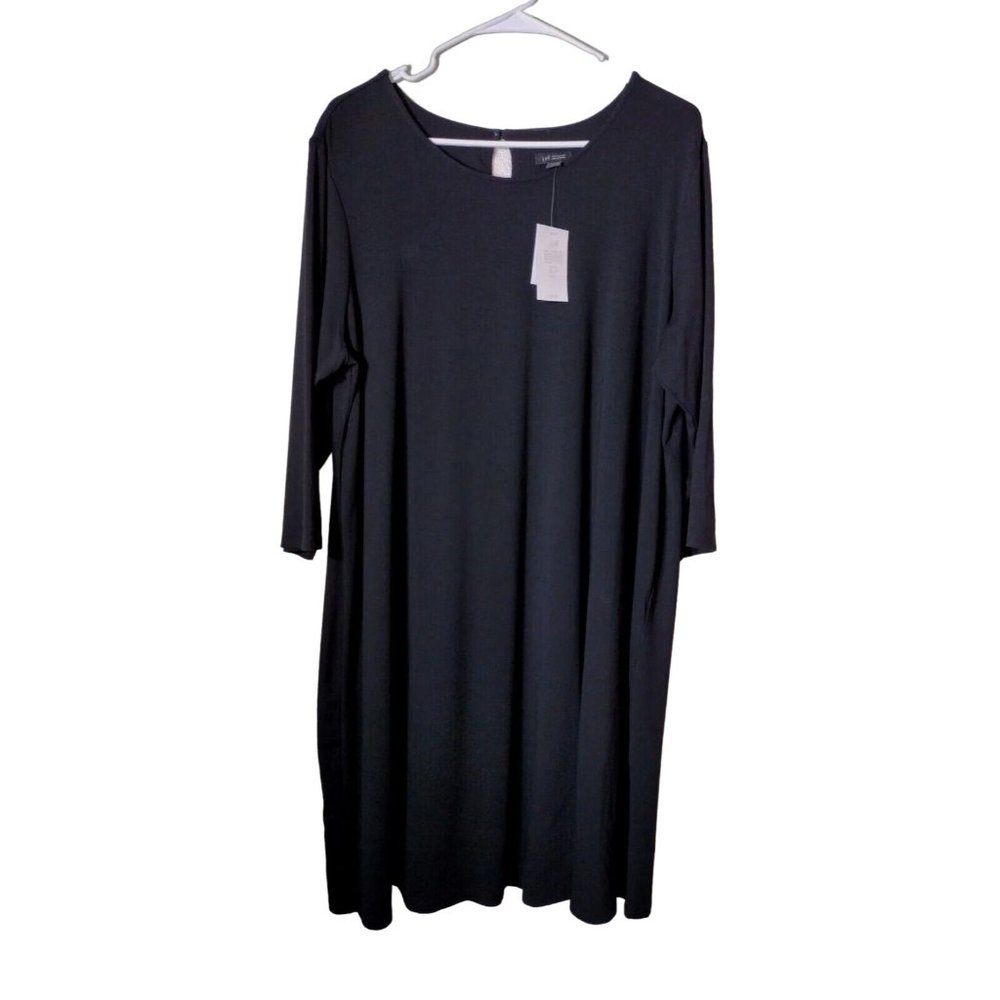 J Jill Dress Womens XL Petite Midi Keyhole Neck Office Professional Cocktails